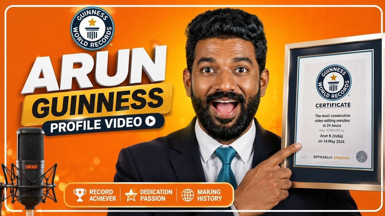 Arun Guinness in his official profile video